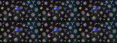 Arkaplan dokusu, duvar kağıdı, gri ve mavi renkli çiçek teması. Kabile sanatı boho baskısı, klasik çiçek arkaplanı. Soyut etnik raster çizim kalıbı.