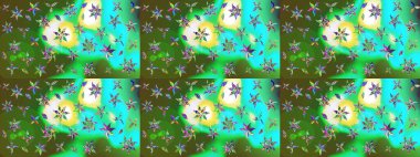 Gömlek, arka plan modelini çiz. Tropik çiçekler. Renkli çiçekler.