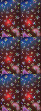 Küçük renkli çiçekler. Çiçekli bahar çiçekleri. Motley illüstrasyonu. Küçük çiçekte güzel bir desen. Moda baskıları için zarif bir şablon.