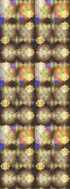 Mandalas 'ın dekoratif dokusu. Raster illüstrasyonu. Folk Style. Tekstil için Lacy Fashion Print. Stilize Çiçekler. Kumaş veya Duvar Kağıdı Tasarımı. Dantelli Kar Tanelerinin Etkisi.