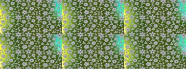 Floral pattern for wedding invitations, greeting cards, print, gift wrap, manufacturing. Editable. Elegant sketch pattern with green, gray and white flowers in watercolor style, design elements.