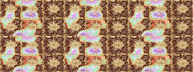 Kıvrımlı çizimler. Raster altın desen. Doğulu stil, altın elementlerle kahverengi renklerde altın desenli arabesk yapar..