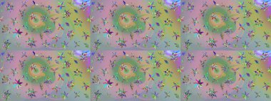 Özgürlük stili Millefleur 'lar. Taşralı şıklığı. Küçük yabani çiçeklerdeki halk modelini çiz. Tekstil, duvar kağıdı, kapaklar, yüzey, baskı, hediye paketi, hatıra defteri, dekupaj için çiçek çayırı arka planı.