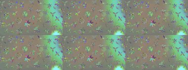 Watercolor painting imitation Raster illustration. Summer blooming theme. Hand drawn abstract fancy elements. Gray and beige colors. Vintage flowers.