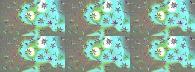 Doodle çiçekler ve dalları, otlar ve çiçekler. Elle çizilmiş. Raster resim. Güzel kumaş deseni.