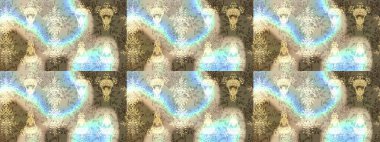 Soyut duvar kâğıdı, ambalaj dekorasyonu. Bej, nötr ve kahverengi renkler. Basit bir kar tanesi. Kışın sembolü, mutlu noeller, mutlu yeni yıl kutlaması Raster illüstrasyonu..