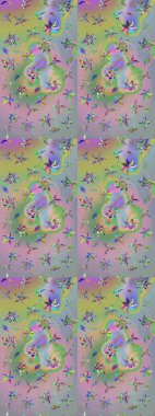 Tekstil, tebrik kartı, boyama kitabı, telefon kılıfı baskısı için kullanılabilir. Etnik Mandala süsü. Raster Henna dövme stili. Hint çiçekli desenli şal desenli..