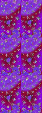 Eski moda arka plan. Desen, çizim, çiçek sınırı. Raster illüstrasyonu. Çiçek çelengi. Kıvırcık, parlak örgü. Güzel, pürüzsüz kumaş, tuval..