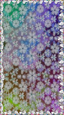 Nazik, narin çiçek arkaplanı. Gri renkli çiçekler. Raster çiçek desenli ve çiçekli..