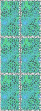 Mystical, symbols. Seamless colorfil pattern. Repeated doodles. Hand drawing on a green background.