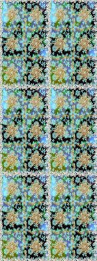 Kusursuz raster arka plan. Duvar kâğıdı barok, İspanyol kumaşı. Çiçek deseni. Tarafsız renklerde altın elementler. Şekil grafik deseni.