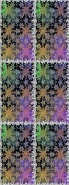 Floral pattern. Wallpaper baroque, damask. Seamless raster background. Stylish graphic pattern. Golden elements on gray colors.