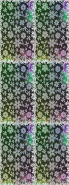 Kusursuz çiçek deseni. Raster illüstrasyonu. Raster illüstrasyonu. Asya tekstil tarzında. Gri ve yeşil renkte çiçekler.