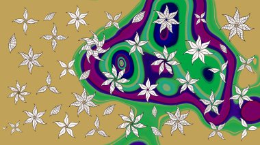 Çiçek arkaplan. Çiçekli tebrik kartı. Raster illüstrasyonu. Sarı ve yeşil renklerde. Doğum günü kartı ya da düğün davetiyesi. Suluboya çiçek buketi.