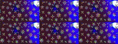 Raster illüstrasyonu. Küçük çaplı çiçeklerdeki basit şirin desenler. Tekstil veya kitap kapakları, imalat, duvar kağıtları, baskı, hediye paketi ve yapıştırma kitabı için çiçek eskiz geçmişi.