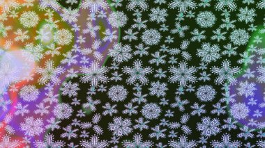 Küçük çiçekteki sevimli çiçek deseni. Gri renkte yaz çiçekleri. Raster illüstrasyonu. Raster deseni.