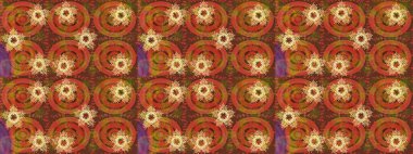 Kahverengi, turuncu ve sarı renklerde izole edilmiş. Kar Tanesi Raster illüstrasyonu. Kış kar tanesi. Kar Tanesi Simgesi.