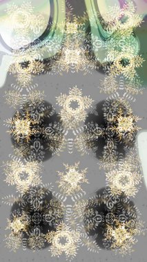 Simgeler, etiketler. Renkli arka planda kar taneleri. Düz dizayn. Raster illüstrasyonu. Kar tanesi ikonu, izole edilmiş. Renkli kar tanesi Raster illüstrasyonu.