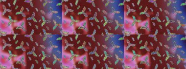 Raster illüstrasyonu. Raster Noel soyut renkli arka plan ve tatlı kar tanesi. Kar taneli Noel arkaplanı. Kış soyut arkaplanı.