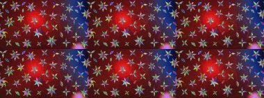 Suluboya, elle çizilmiş. Eskiz arkaplan modeli. Kırmızı ve kahverengi renkte yaprakları olan yabani çiçekler. Raster illüstrasyonu.