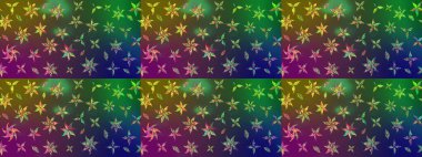 Raster çiçekleri klasik tarzda çizilmiş. Yumuşak, yeşil ve kahverengi renklerde bahar çiçekleri. Raster illüstrasyonu. Çiçekli yumuşak çizim deseni.