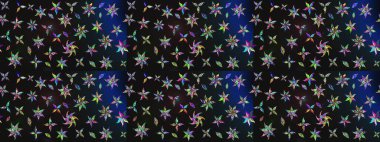 Hediye ambalaj kağıdı, tebrik kartları, posterler ve pankart tasarımı. Raster düz çiçek çizim deseni. Gri ve mavi renkte çiçekler.