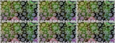 Çiçekli yaz çiçekleri. Motley illüstrasyonu. Küçük çiçekte güzel bir desen. Küçük renkli çiçekler. Moda baskıları için zarif bir şablon. Kusursuz..