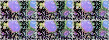 Raster resim. Çiçek desenli çiçek ve yaprakları ile. Sevimli küçük çiçek desenle.