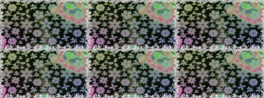 Küçük renkli çiçekler. Moda baskıları için zarif bir şablon. Çiçekli yaz çiçekleri. Küçük çiçekte güzel bir desen. Kusursuz. Motley illüstrasyonu.