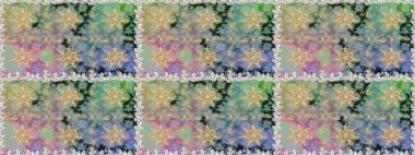 Geleneksel oryantasyon süsü. Klasik raster sarısı, kusursuz desen. Klasik klasik klasik arka plan. Tarafsız renklerde altın elementlerle kusursuz desen.