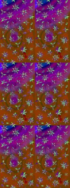 Parlak elementlerin. Çizim çiçek deseni duvar kağıdı, web sitesi arka planı, ambalaj kağıdı, davetiye, broşür, afiş veya web sitesi için kullanılabilir. El çizimi Raster illüstrasyonu.