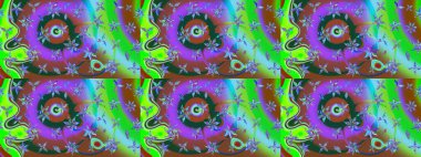 Colorful brown and green sketch pattern. Flowers on brown and green colors. Hand drawn sketch autumn floral flower pattern. Perfect for textile, cover design. Doodle style.