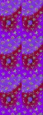 Raster çiçek desenli çiçek deseni, yapraklar, dekoratif elementler, sıçrama, lekeler, el çizimi kontur çizgileri ve Doodle çizim stili, grafik raster çizim çizimi.