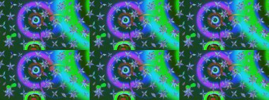 Vadinin çiçekleri mavi ve yeşil renklerde. Eskiz arkaplan modeli. Suluboya, elle çizilmiş. Raster - stok.