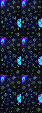 Soyut etnik raster çizim kalıbı. Arkaplan dokusu, duvar kağıdı, siyah ve gri renkli çiçek teması. Kabile sanatı boho baskısı, klasik çiçek arkaplanı.