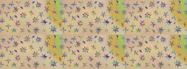 Çiçekler bej ve nötr renklerde. Tatil havası. Raster güzel bir çiçek deseni çizmiş. Bahar mevsimi. Nazik romantik baskı.