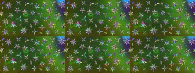 Yazdır. Raster çiçekli arka plan. Güzel kumaş deseni. Düz Çiçek Elementleri Tasarımı. Renkli Yaz Temalı eskiz kalıbı. Güzel çizim şekli..