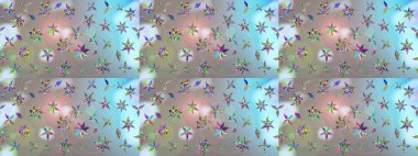 Çiçekler, dallar, bitkiler ve çiçekler. Raster illüstrasyonu. El çizimi. Güzel kumaş deseni.