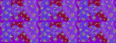 Moda baskısı. Suluboya çizim kalıbı. Dekorasyon ve tasarım için güzel bir desen. Eski model. Raster illüstrasyonu. Çiçeğin suluboya çizimlerinin zarif deseni.