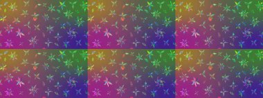 Raster illüstrasyonu. Düz Çiçek Elementleri Tasarımı. Güzel kumaş deseni. Renkli Bahar Teması eskiz kalıbı. Çiçek desenli çizim. Asya tekstil tarzında.