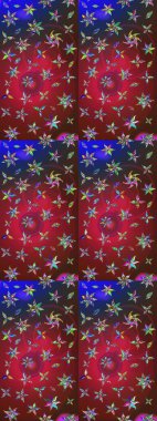 Süslü kumaş deseni. Raster deseni. Çiçekli çiçek deseni, suluboya..