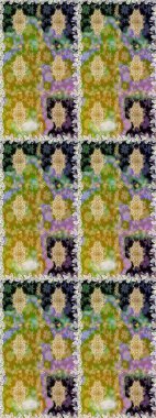 Şık bir grafik desen. Kahverengi ve bej renklerde altın elementler. Çiçek deseni. Duvar kâğıdı barok, İspanyol kumaşı. Kusursuz raster arkaplanı.