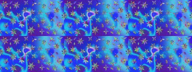 Küçük çiçekteki sevimli çiçek deseni. Güzel kumaş deseni. Raster illüstrasyonu. Güzel karalamalı çiçek deseni çiz..