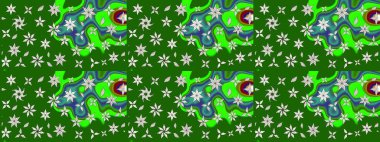 Tekstil veya kitap kapakları, imalat, duvar kağıtları, baskı, hediye paketi ve yapıştırma kitabı için çiçek eskizi geçmişi. Küçük çaplı çiçeklerdeki basit şirin desenler. Raster illüstrasyonu.