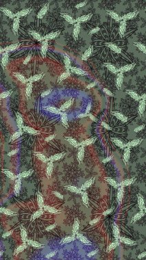 Spring summer time. Gentle romantic print. Holidays mood. Flowers on gray colors. Raster sketch cute flower pattern.