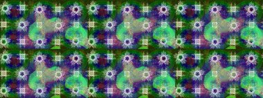 Fine snowflake. Raster illustration. Isolated cute snowflakes on colorful background. Abstract winter green, blue and neutral ornament. Round raster snowflake.