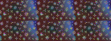 Şirin, zarif çiçekler Raster illüstrasyonu. Davetiye ve kartpostal tasarımı için dekoratif çiçek unsurları. Tekstil için figür. Yapraklı çizim şekli. Poster veya kapak için arkaplan.