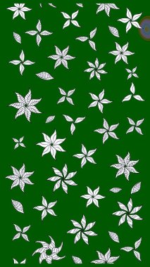 Nazikçe, güzel çiçek arkaplanı. Yeşil renkli çiçekler. Raster çiçek desenli ve çiçekli..