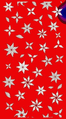 Raster illüstrasyonu. Modaya uygun kumaş deseni. Küçük çiçekteki sevimli çiçek deseni. Tony 'nin kumaş desenini çiz.