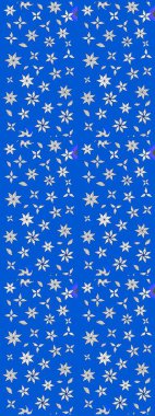 Nazik, narin çiçek arkaplanı. Çiçekli karalama şeklinde Raster çiçek deseni. Mavi renkte çiçekler.